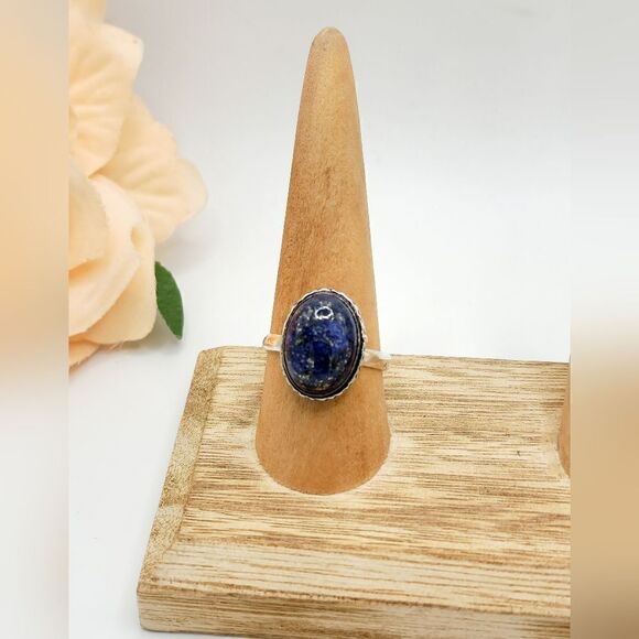 Vintage Silver Lapis lazuli ring - Picture 1 of 7
